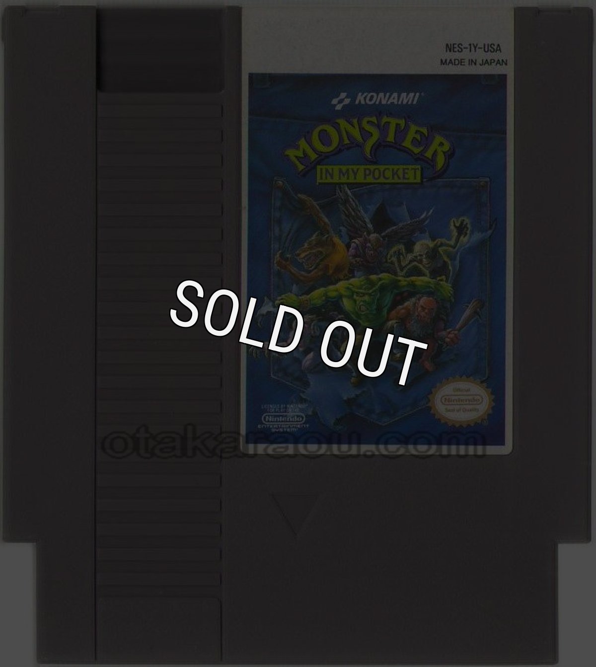 NESソフト 販売 MONSTER IN MY POCKET