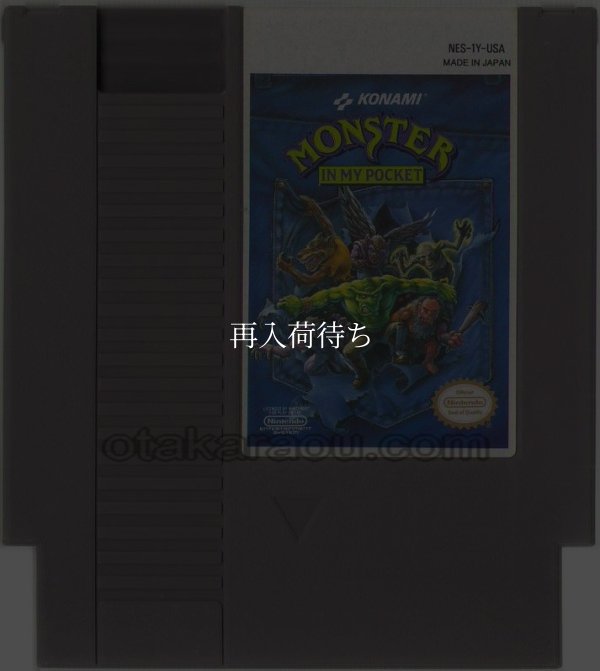 MONSTER IN MY POCKET NESソフト / 端子清掃済み 動作確認済み / MONSTER IN MY POCKET NES Game Tested & Working