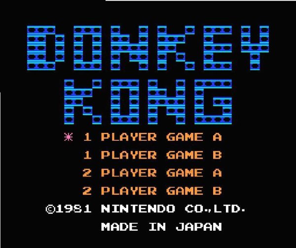 ファミコンソフト 名作 ドンキーコング