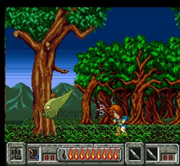 ゲゲゲの鬼太郎 復活!!天魔大王 スーパーファミコンソフト / 起動確認済み プレイ画面 / ゲゲゲの鬼太郎 復活天魔大王 Super Famicom Game Gameplay Screenshot