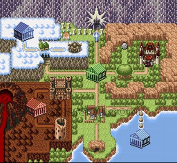 ホーリーストライカー スーパーファミコンソフト / 起動確認済み プレイ画面 / Fire Striker (Holy Striker) Super Famicom Game Gameplay Screenshot