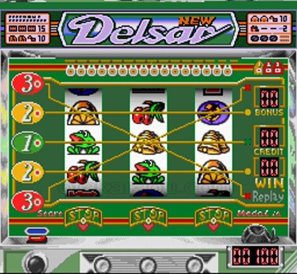 スーパーパチスロ マージャン スーパーファミコンソフト / 起動確認済み プレイ画面 / スーパーパチスロ マージャン Super Famicom Game Gameplay Screenshot