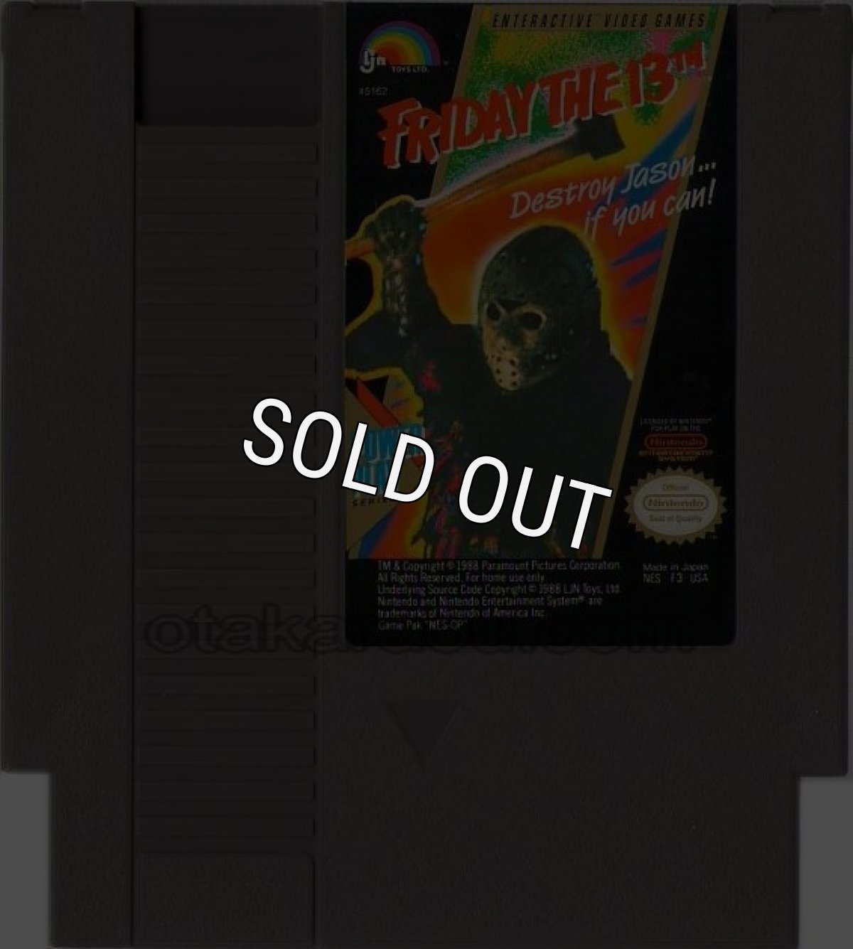 NESソフト 販売 FRIDAY THE 13TH