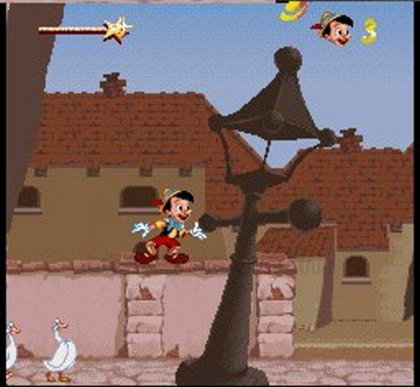 ピノキオ スーパーファミコンソフト / 起動確認済み プレイ画面 / Pinocchio Super Famicom Game Gameplay Screenshot