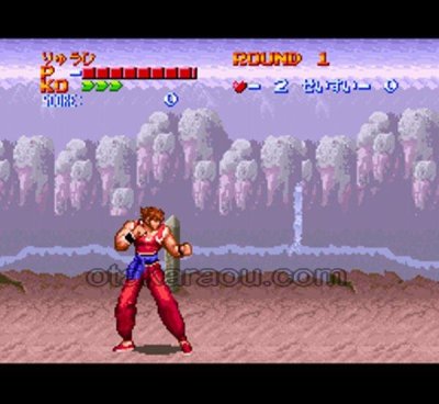 飛龍の拳S ハイパーバージョン スーパーファミコンソフト / 起動確認済み プレイ画面 / Flying Dragon S: Hyper Version Super Famicom Game Gameplay Screenshot