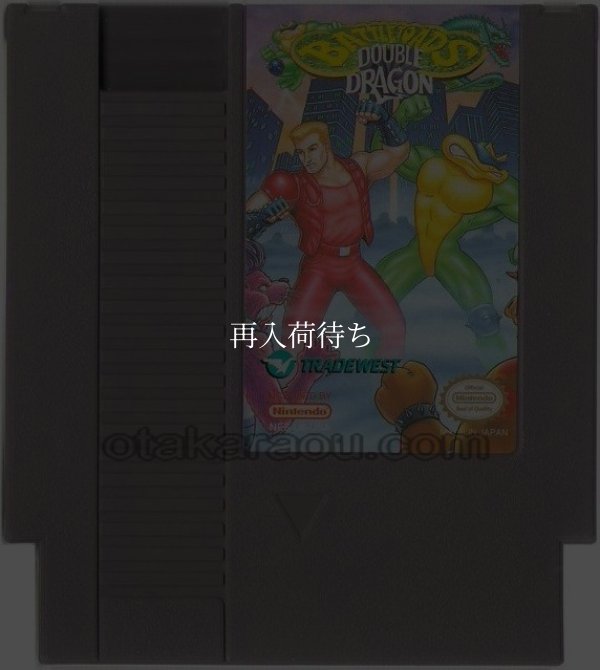 BATTLETOADS&DOUBLE DRAGON(バトルトード&ダブルドラゴン) NESソフト / 端子清掃済み 動作確認済み / BATTLETOADS&DOUBLE DRAGON NES Game Tested & Working