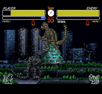ゴジラ 怪獣大決戦 スーパーファミコンソフト カセットのみ (端子清掃