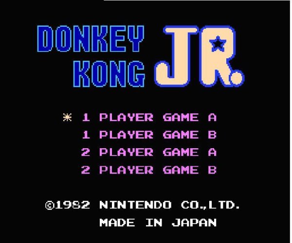 ファミコンソフト 名作 ドンキーコングJR
