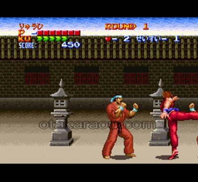 飛龍の拳S ハイパーバージョン スーパーファミコンソフト / 起動確認済み プレイ画面 / Flying Dragon S: Hyper Version Super Famicom Game Gameplay Screenshot