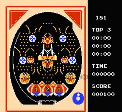 パチコン ファミコンソフト / 起動確認済み プレイ画面 / Pachikon Famicom Game Gameplay Screenshot