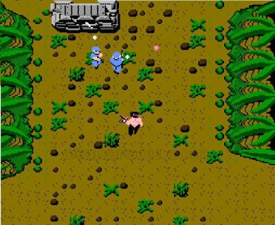 怒 ファミコンソフト / 起動確認済み プレイ画面 / Ikari Warriors Famicom Game Gameplay Screenshot