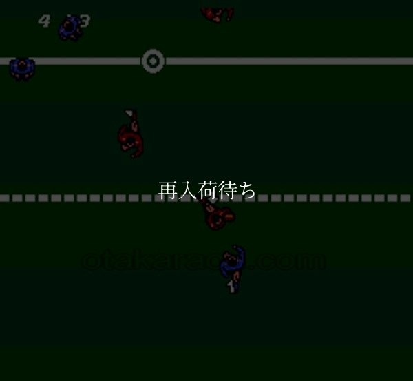 スーパーラグビー ファミコンソフト / 起動確認済み プレイ画面 / Super Rugby Famicom Game Gameplay Screenshot