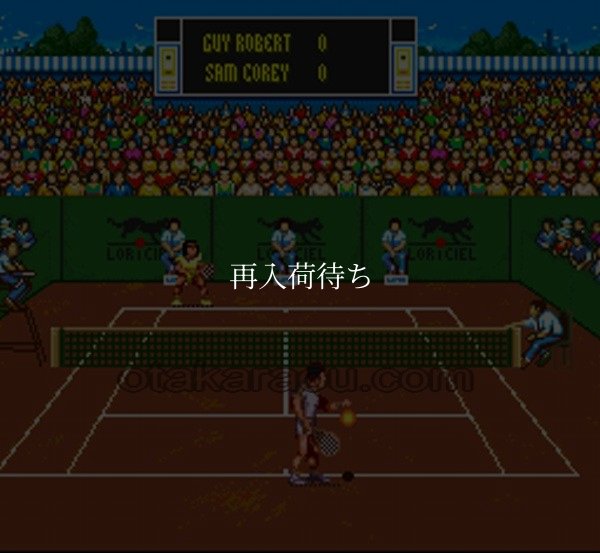 インターナショナル テニスツアー スーパーファミコンソフト / 起動確認済み プレイ画面 / インターナショナル テニスツアー Super Famicom Game Gameplay Screenshot