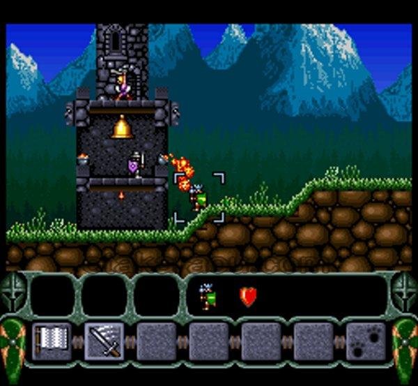 ロイヤルコンクエスト スーパーファミコンソフト / 起動確認済み プレイ画面 / Royal Conquest Super Famicom Game Gameplay Screenshot