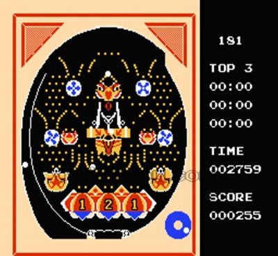 パチコン ファミコンソフト / 起動確認済み プレイ画面 / Pachikon Famicom Game Gameplay Screenshot