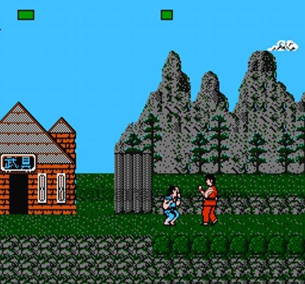 必殺 道場破り ファミコンソフト / 起動確認済み プレイ画面 / Hissatsu Doujou yaburi Famicom Game Gameplay Screenshot