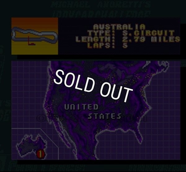 スーパーファミコン中古 マイケル・アンドレッティ インディカーチャレンジ