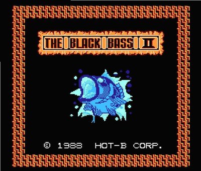 ザ・ブラックバス2 ファミコンソフト / 起動確認済み プレイ画面 / The Black Bass Famicom Game Gameplay Screenshot