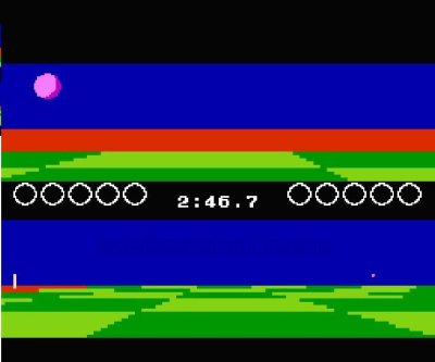 ボールブレイザー ファミコンソフト / 起動確認済み プレイ画面 / Ballblazer Famicom Game Gameplay Screenshot