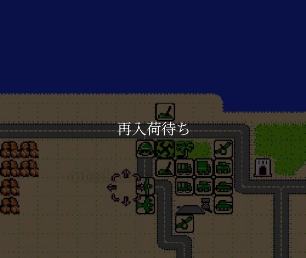 砂漠の狐 ファミコンソフト / 起動確認済み プレイ画面 / Desert Fox Famicom Game Gameplay Screenshot