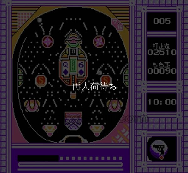 パチンコ大作戦2 ファミコンソフト / 起動確認済み プレイ画面 / Pachinko Daisakusen 2 Famicom Game Gameplay Screenshot