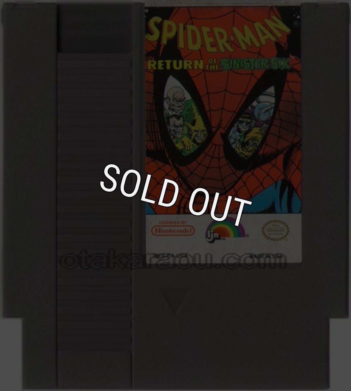 NESソフト 販売 SPIDER-MAN (スパイダーマン)