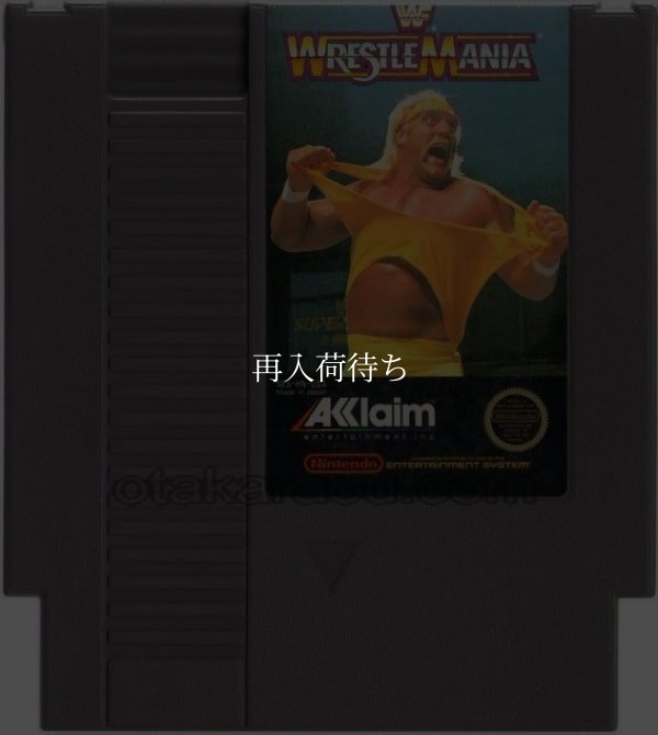 WRESTLE MANIA（レッスルマニア） NESソフト / 端子清掃済み 動作確認済み / WRESTLE MANIA NES Game Tested & Working
