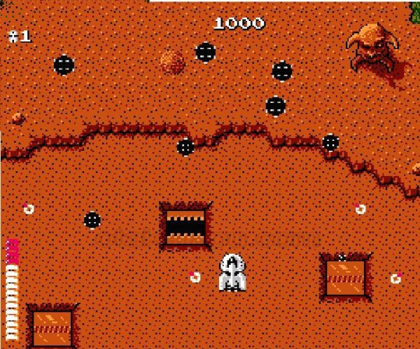 ヘクター’87 ファミコンソフト / 起動確認済み プレイ画面 / Starship Hector Famicom Game Gameplay Screenshot