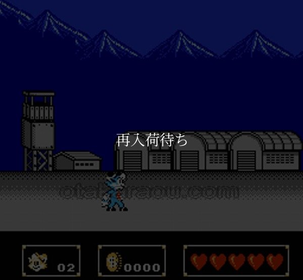 ニューヨーク ニャンキーズ ファミコンソフト / 起動確認済み プレイ画面 / Rockin' Kats (New York Nyankies) Famicom Game Gameplay Screenshot