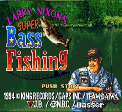 ラニー・ニクソン・スーパーバスフィッシング スーパーファミコンソフト / 起動確認済み プレイ画面 / Larry Nixon's Super Bass Fishing Super Famicom Game Gameplay Screenshot