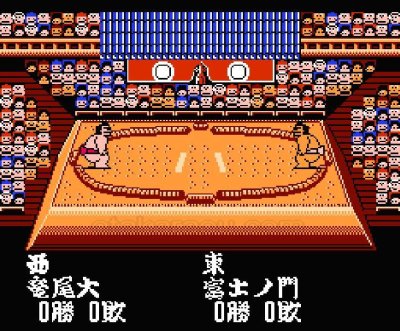 寺尾のどすこい大相撲 ファミコンソフト / 起動確認済み プレイ画面 / Terao no Dosukoi Oozumou Famicom Game Gameplay Screenshot