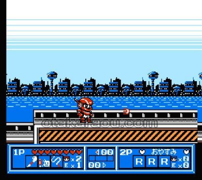 ワイワイワールド2 ファミコンソフト / 起動確認済み プレイ画面 / Wai Wai World 2 Famicom Game Gameplay Screenshot