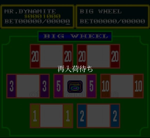 ダイナマイト・ザ・ラスベガス スーパーファミコンソフト / 起動確認済み プレイ画面 / Dynamite the Las Vegas Super Famicom Game Gameplay Screenshot
