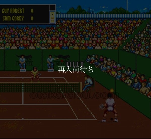インターナショナル テニスツアー スーパーファミコンソフト / 起動確認済み プレイ画面 / インターナショナル テニスツアー Super Famicom Game Gameplay Screenshot
