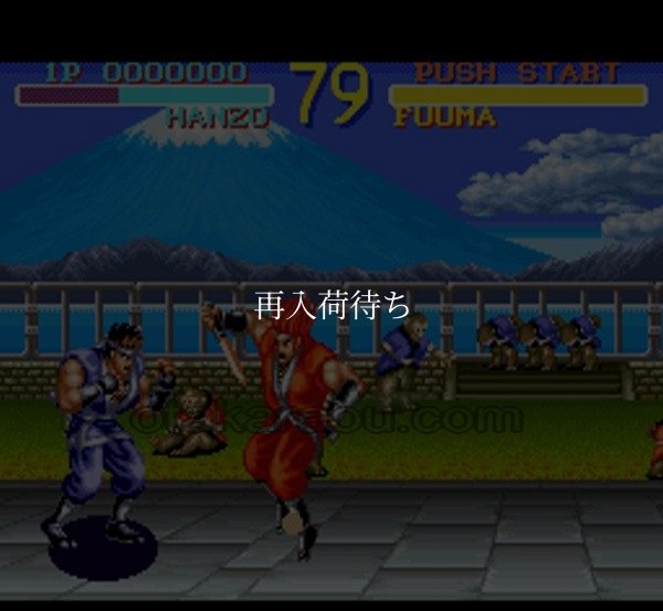 ワールドヒーローズ スーパーファミコンソフト / 起動確認済み プレイ画面 / World Heroes Super Famicom Game Gameplay Screenshot