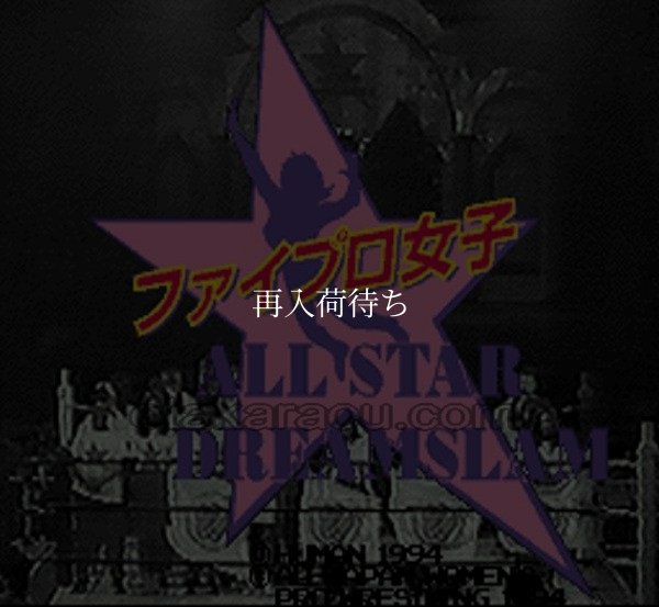 ファイプロ女子オールスタードリームスラム スーパーファミコンソフト / 起動確認済み プレイ画面 / Fire Pro Girls Super Famicom Game Gameplay Screenshot