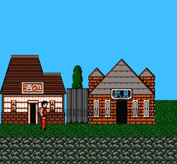 必殺 道場破り ファミコンソフト / 起動確認済み プレイ画面 / Hissatsu Doujou yaburi Famicom Game Gameplay Screenshot