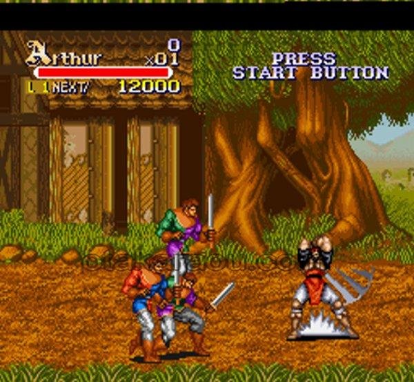 ナイツ オブ ザ ラウンド スーパーファミコンソフト / 起動確認済み プレイ画面 / Knights of the Round Super Famicom Game Gameplay Screenshot