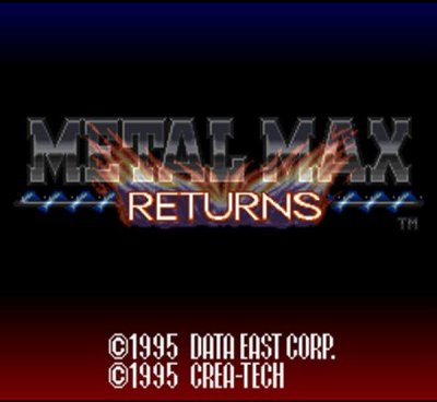 メタルマックス リターンズ スーパーファミコンソフト / 起動確認済み プレイ画面 / Metal Max Returns Super Famicom Game Gameplay Screenshot