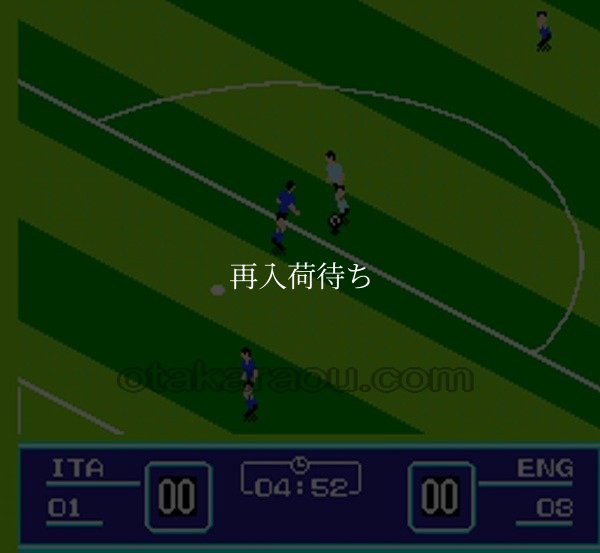 GOAL!! ファミコンソフト / 起動確認済み プレイ画面 / GOAL Famicom Game Gameplay Screenshot