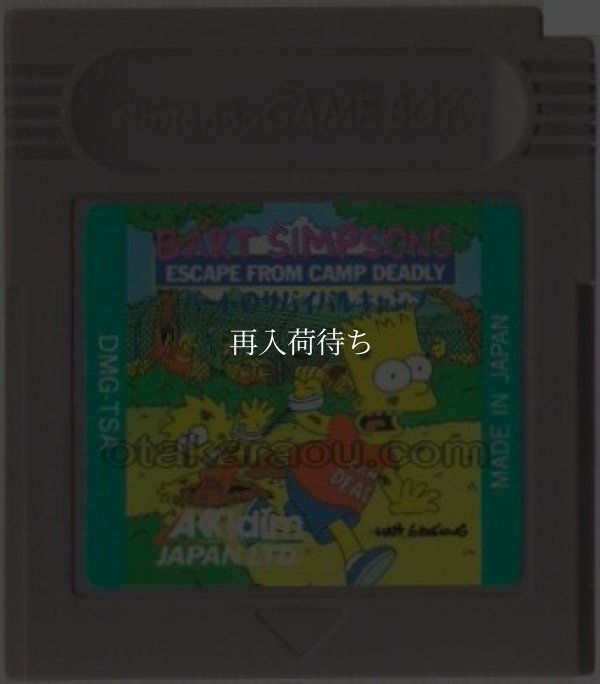 ゲームボーイ 電池交換 バートのサバイバルキャンプ