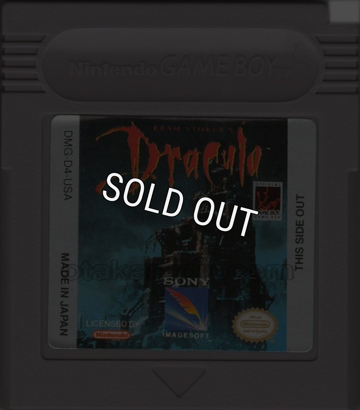 海外 ゲームボーイソフト Bram Stoker's Dracula
