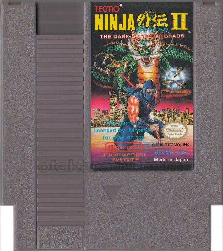 NES ソフト Ninja Gaiden II : The Dark Sword Of Chaos (忍者龍剣伝2