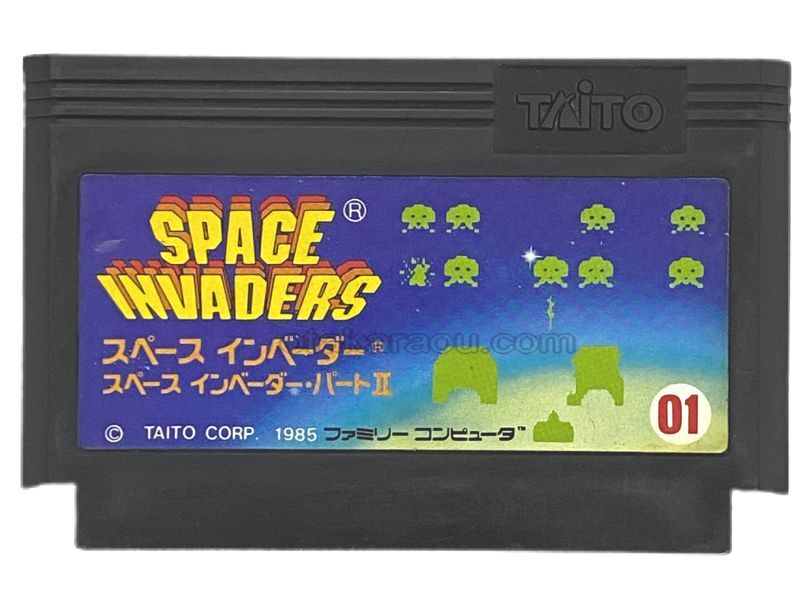 【美品・人気作】スペースインベーダー　ファミコンソフト　タイトー