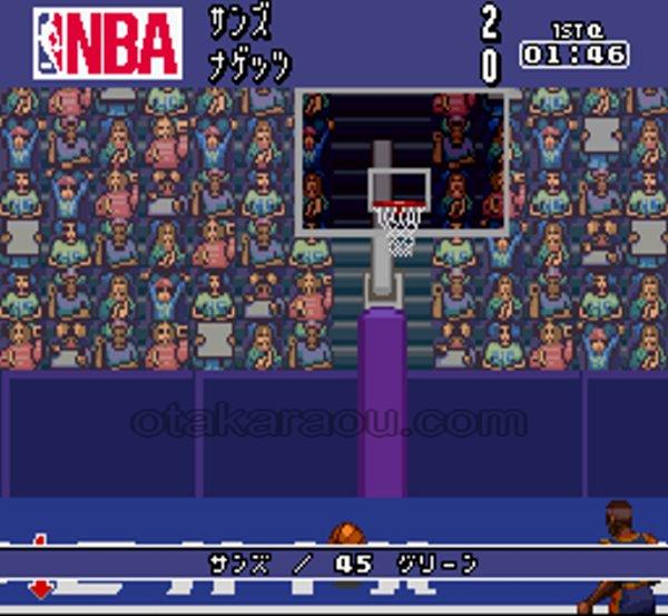 スーパーファミコンソフト NBA実況バスケットウイニングダンク・名作